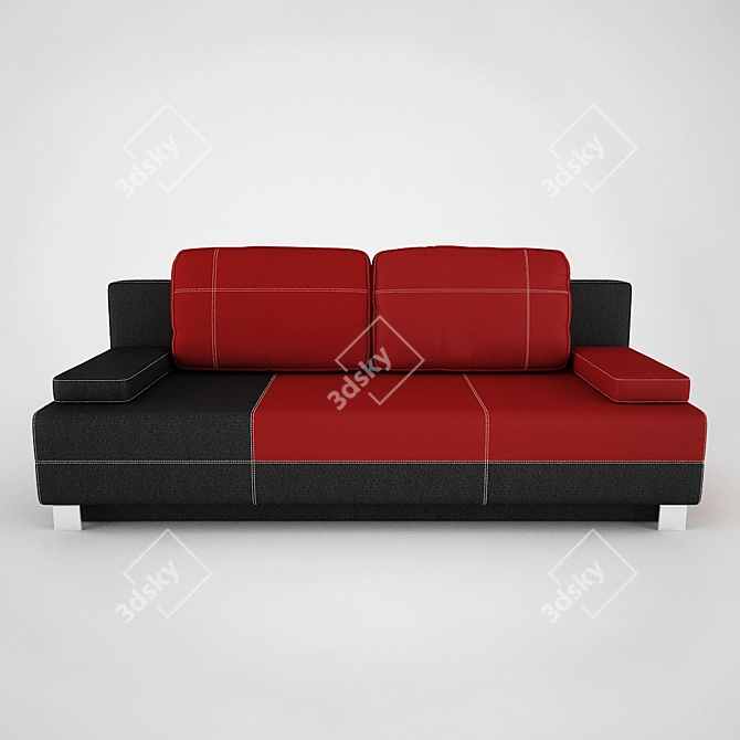 Cozy York Sofa 3D model image 1