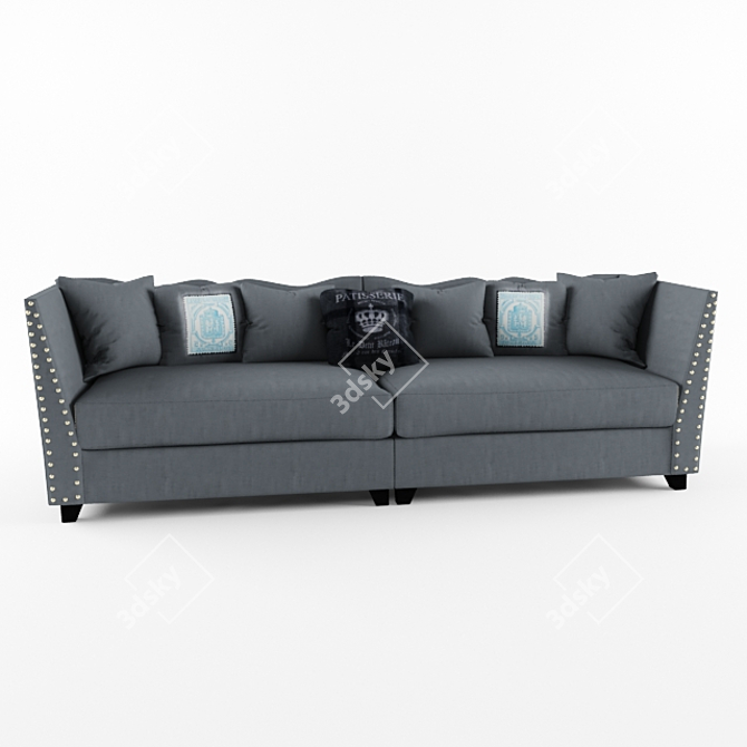 Luxurious DIALMA BROWN Sofa 3D model image 1