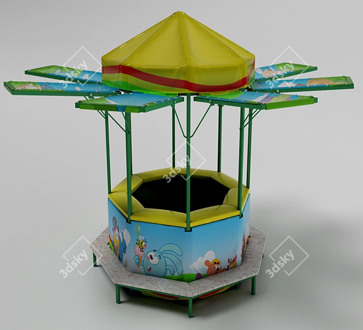 Kikoriki Fun Park: 2.56x2.56 Size 3D model image 1