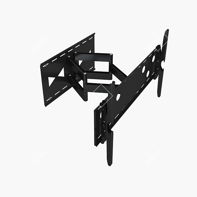 Animated TV Bracket: Rigged Rotate 3D model image 2