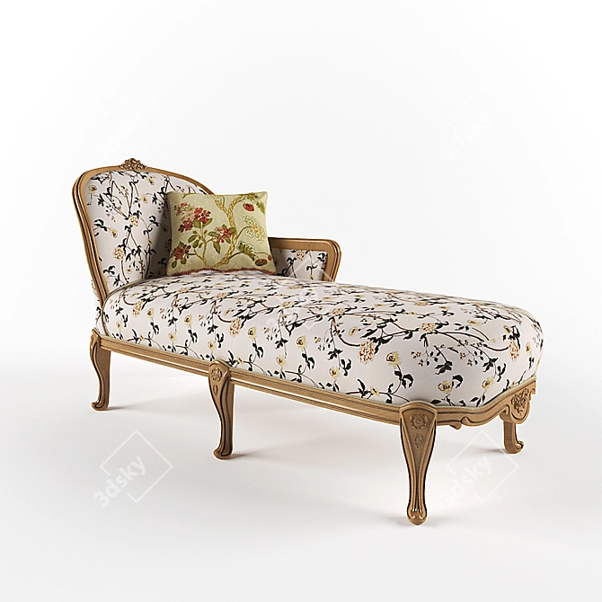 Classic Couch 3D model image 1