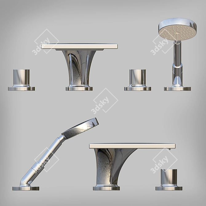 Hansgrohe Axor: Modern Luxury Faucet 3D model image 3