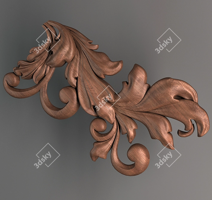 Carved Element 4: Exquisite Craftsmanship 3D model image 1