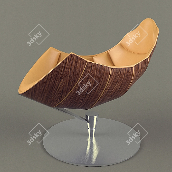 Elegant Fjords Shelley Chair: Ultimate Comfort & Style 3D model image 1