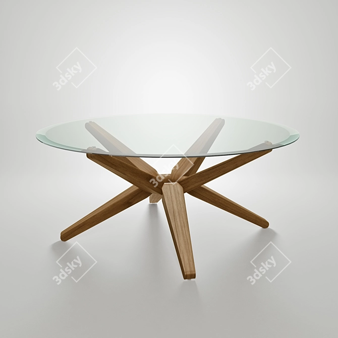 Sleek Stern Coffee Table: 3dsmax 2012 Vray Scene 3D model image 1