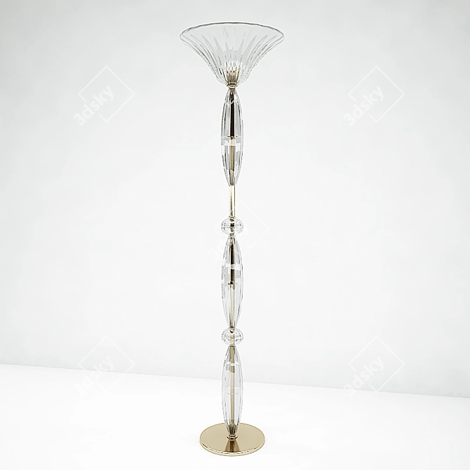 Title: Elegant Floor Lamp 3D model image 1