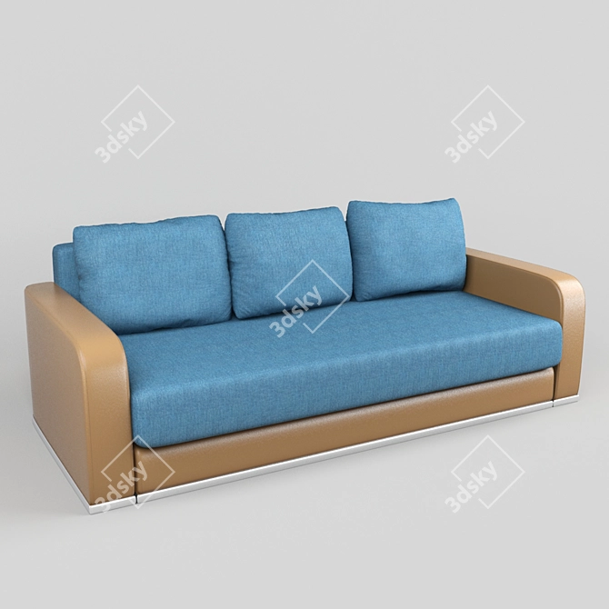 Modern Boston Sofa: Comfort and Style 3D model image 1