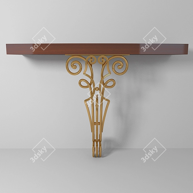 Elegant Fedora Console by Maitland-Smith 3D model image 2