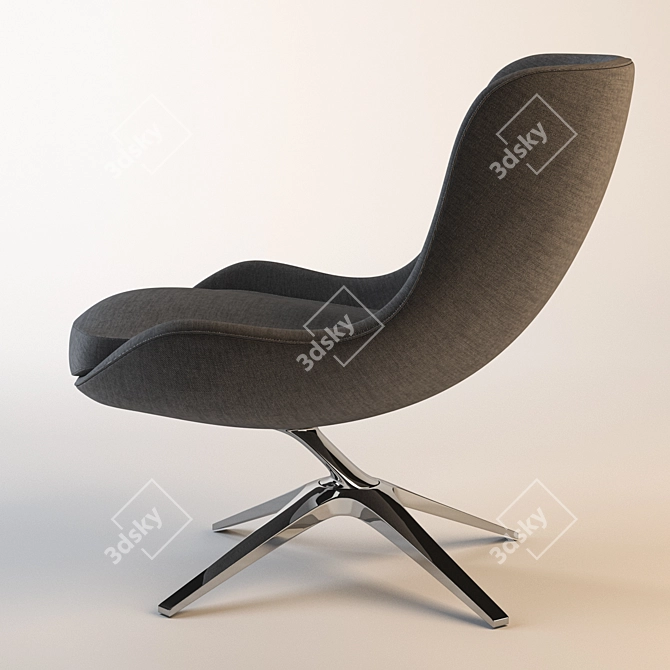 Elegant Comfort: Heron Chair 3D model image 2