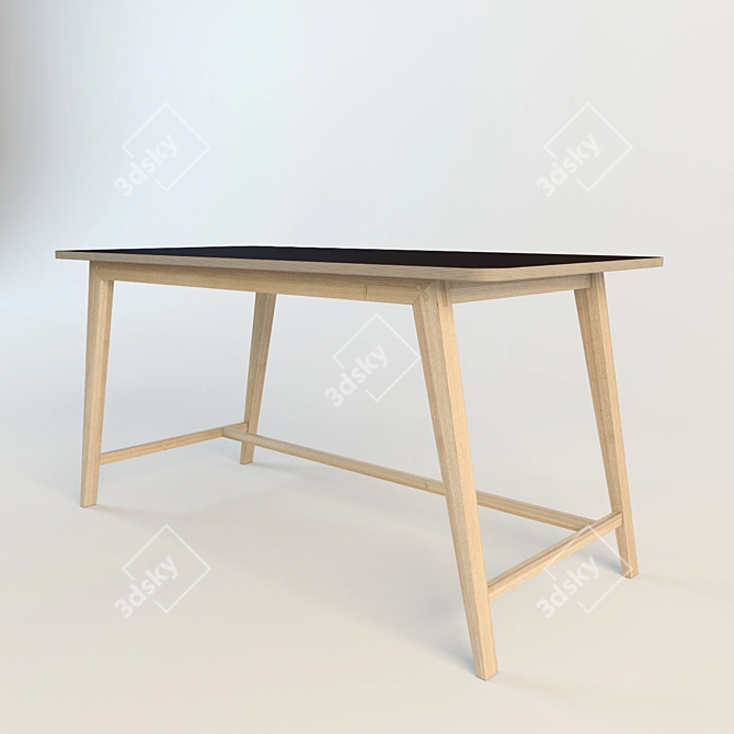 Contemporary 1400mm Table 3D model image 2