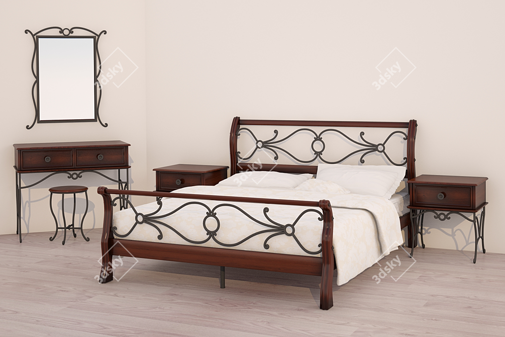 Malaysian Bedroom Furniture | Stylish and High-Quality 3D model image 1