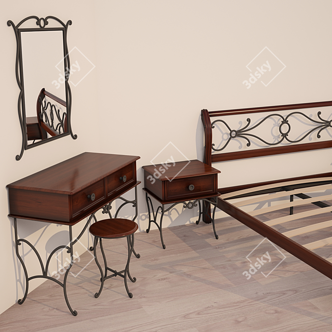 Malaysian Bedroom Furniture | Stylish and High-Quality 3D model image 2