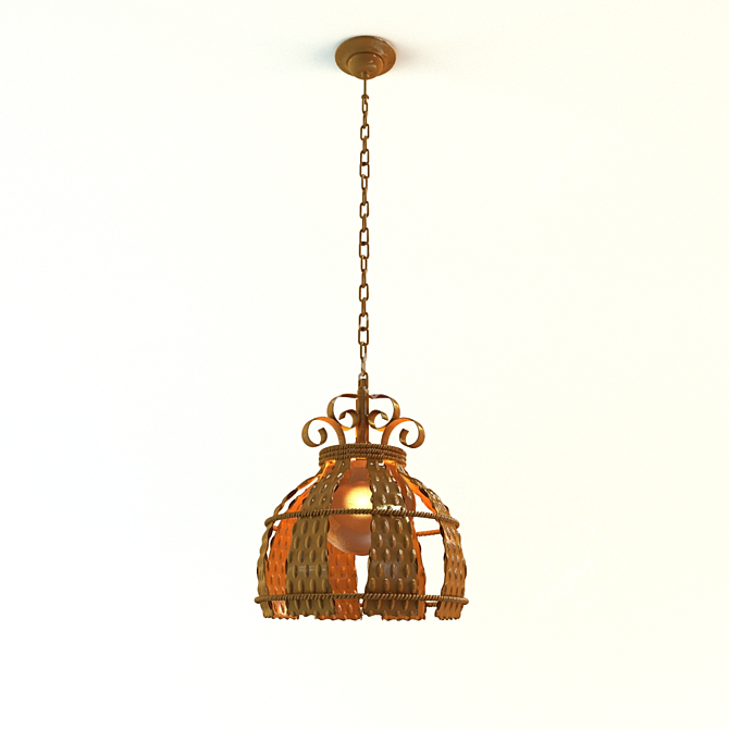 MW-LIGHT Cup Chandelier: Elegant Ceiling Lighting 3D model image 1