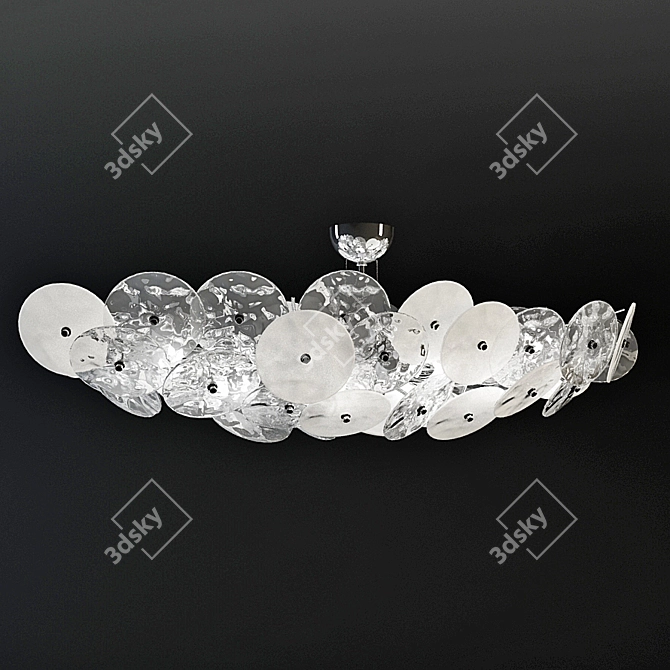 Elegant Loto Series Floor Lamp 3D model image 1