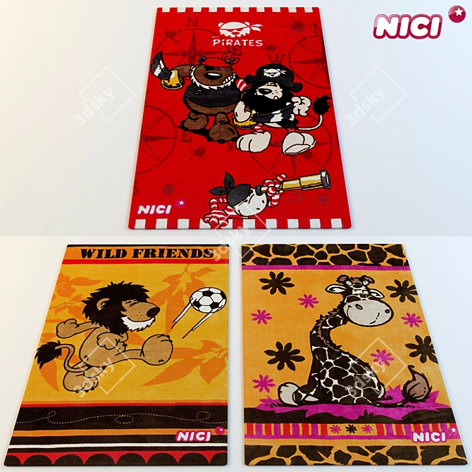 NICI Acrylic Carpets - Set 3 3D model image 1