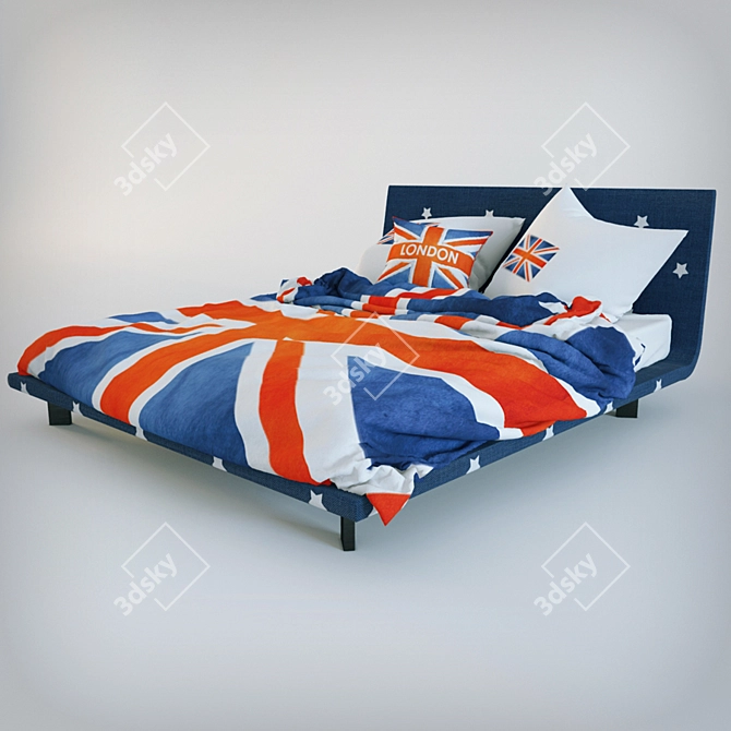 British Dream Bed 3D model image 2