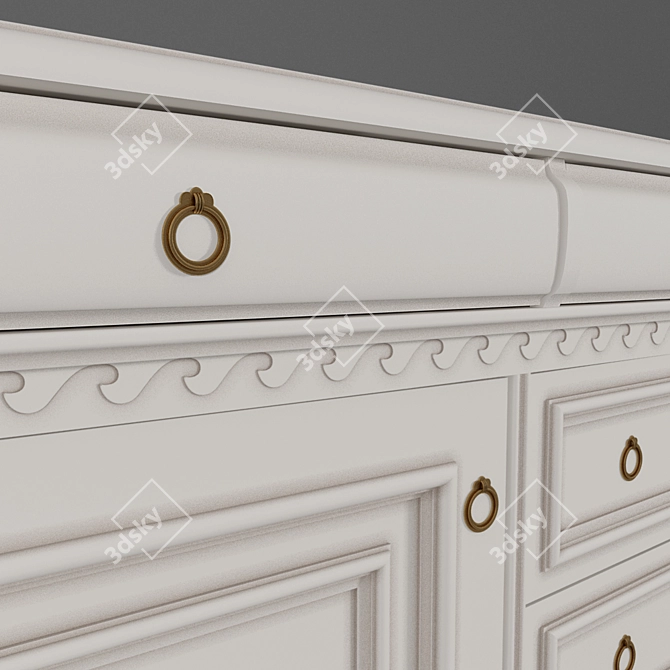 Stylish Storage Solution: Chest of Drawers 3D model image 3