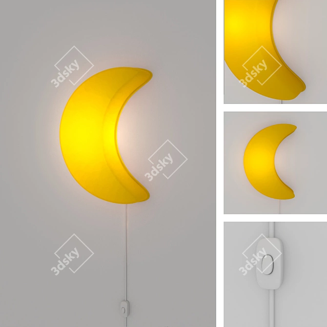 Quirky Baby Night Light: Ikea SMILA 3D model image 1