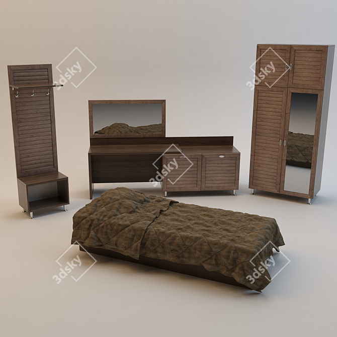 Unified Hotel Furniture Set 3D model image 1