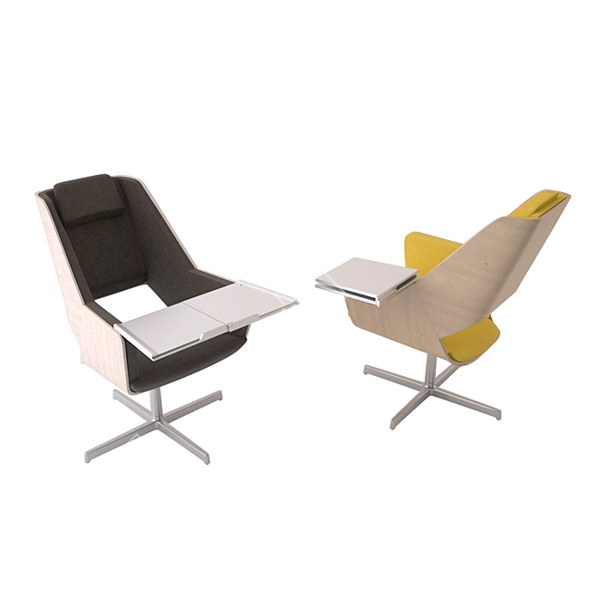 Swivel Table Office Chair 3D model image 3