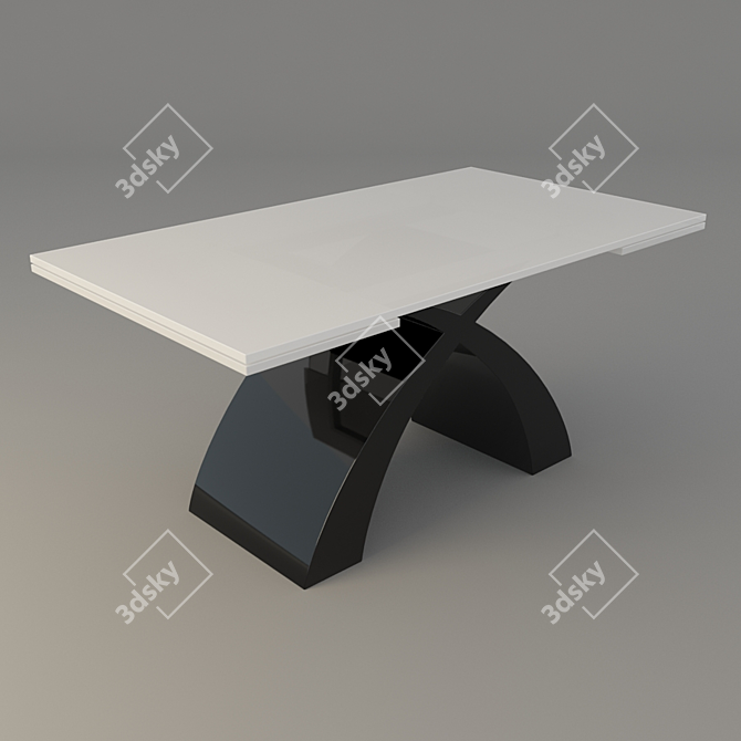  Sleek Tokyo Dining Table 3D model image 2