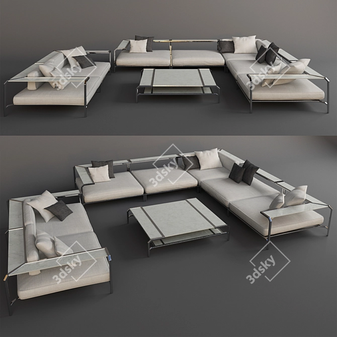 Modern Comfort Sofa SABAL 3D model image 1