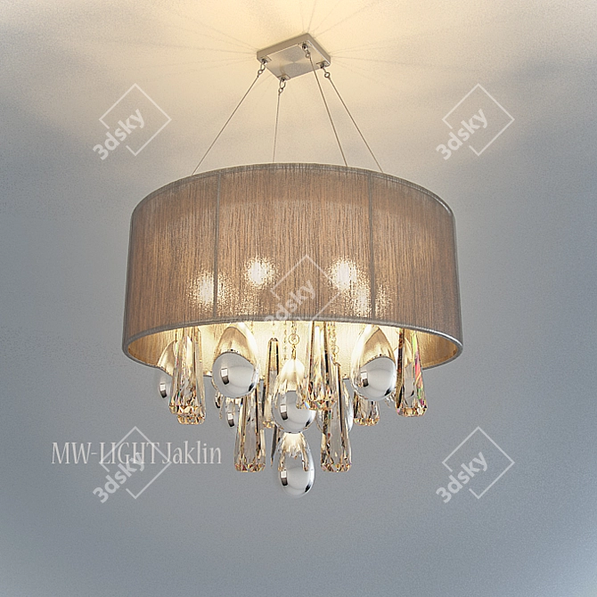 Elegant Jaklin Chandelier 3D model image 1