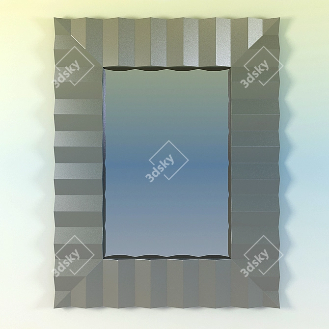 Sleek Modern Mirror 3D model image 2