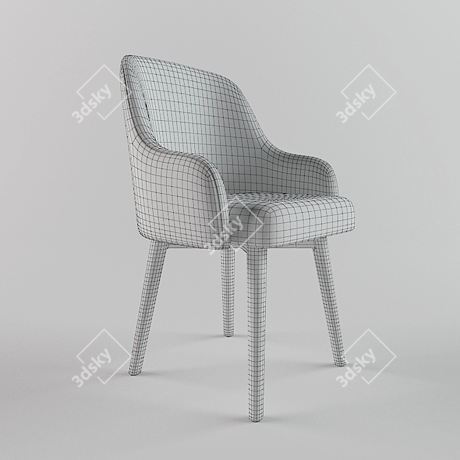 ComfortMax Saddle Chair 3D model image 2