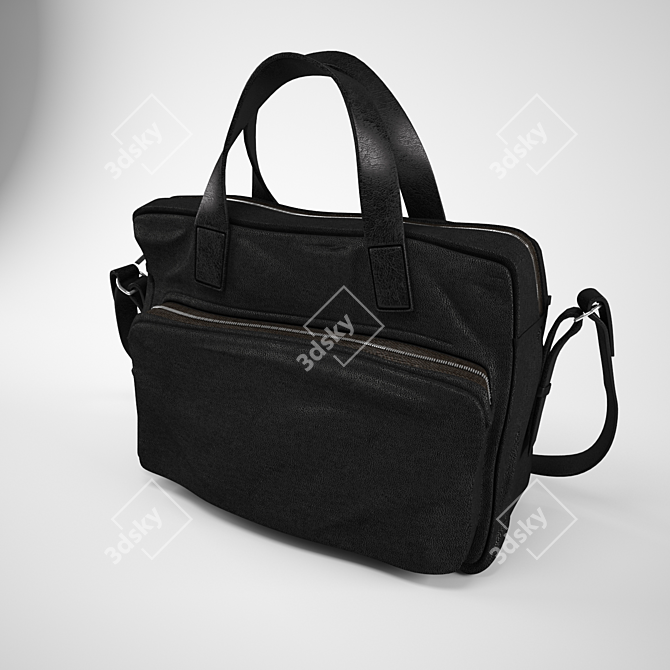 Sleek Men's Bag 3D model image 1