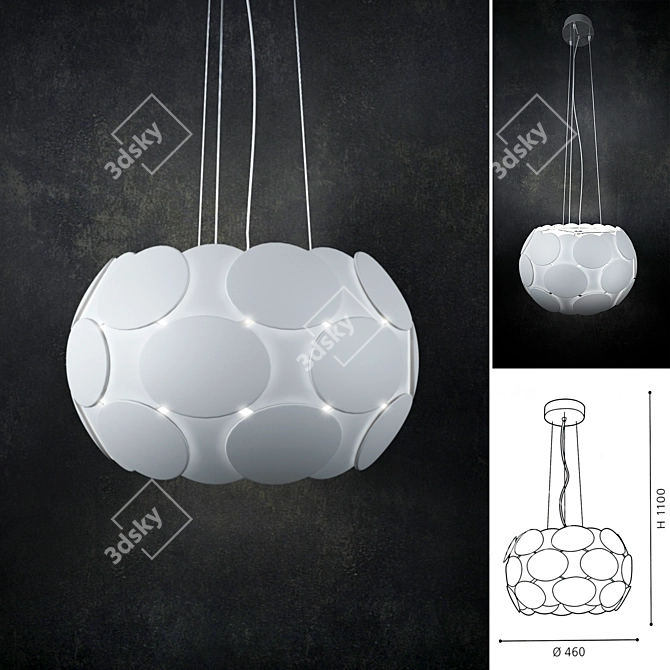 Elegant Eglo Montorio Pendant 3D model image 1