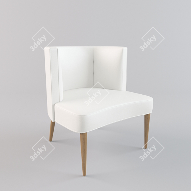 Modern Elegance: The Chloe Chair 3D model image 1