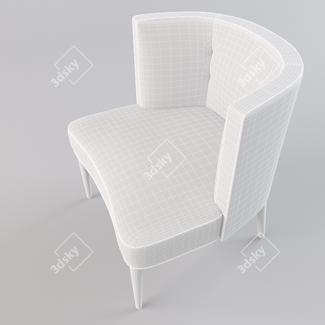 Modern Elegance: The Chloe Chair 3D model image 2