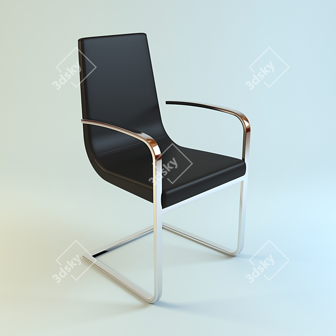 Calligaris Cruiser CS/1097-LH: Sleek and Stylish Chair 3D model image 1