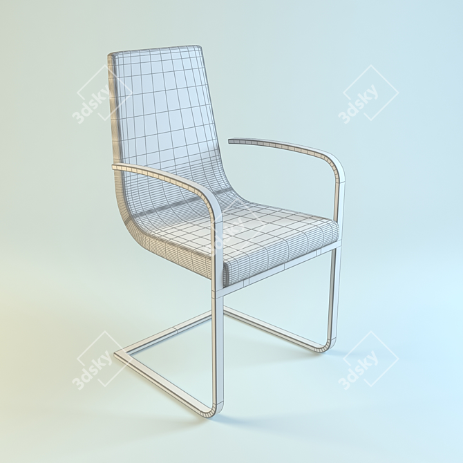Calligaris Cruiser CS/1097-LH: Sleek and Stylish Chair 3D model image 2