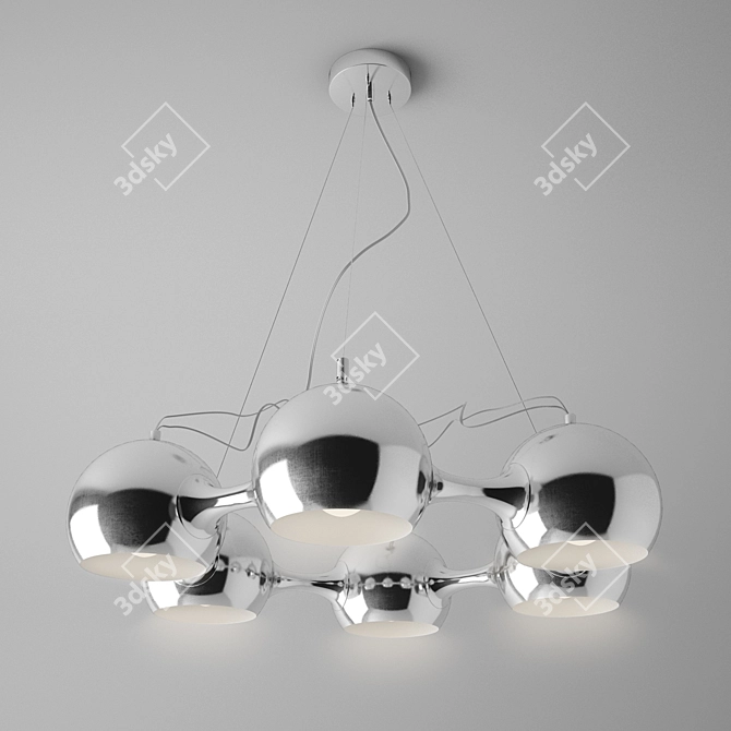 Techno Chandelier: REGENBOGEN Cottbus 3D model image 1