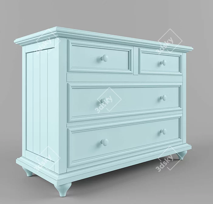 PROFI Youth Locker Dresser 3D model image 1