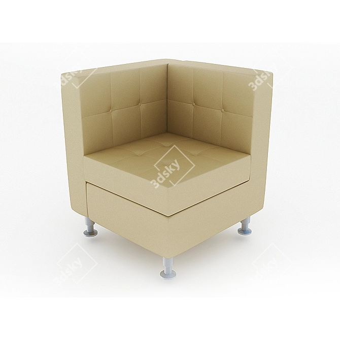 Office Chair: Versatile Modular Sofa 3D model image 1