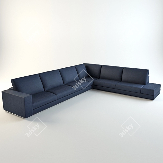 Versatile USONA Modular Sofa 3D model image 1