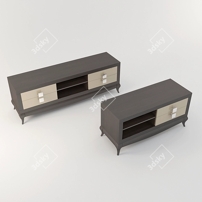 Laviano TV Stand - Classic Elegance 3D model image 1