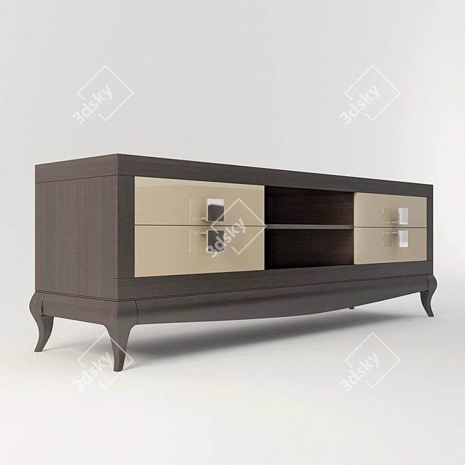 Laviano TV Stand - Classic Elegance 3D model image 3