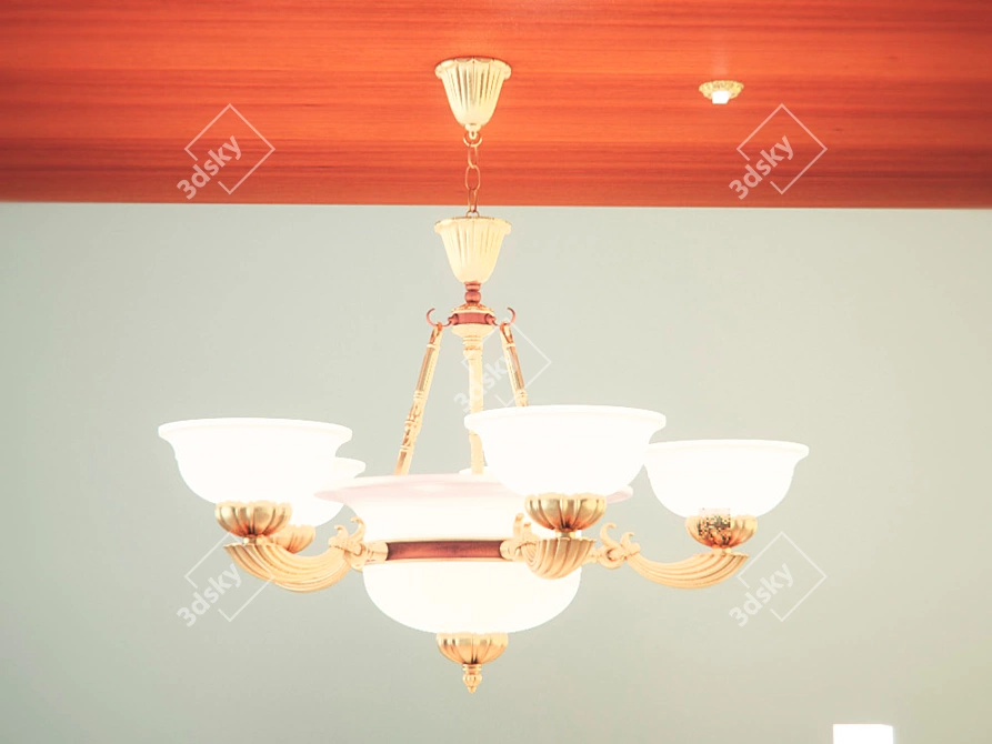 Elegant Provence Lamp 3D model image 2