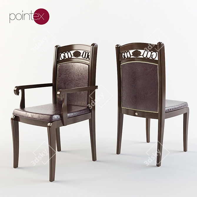 Pointex Olivia Dining Chair 3D model image 1