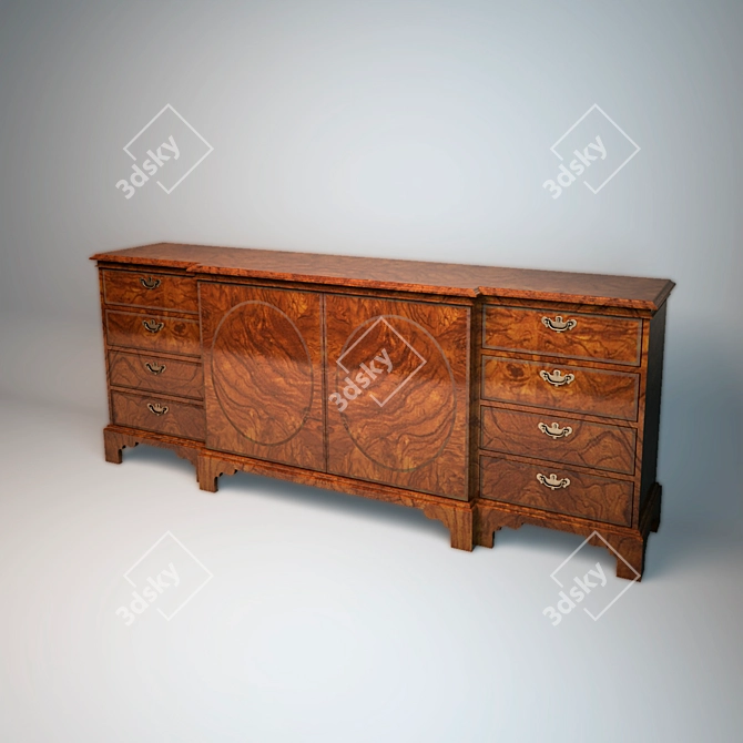 Timeless Elegance: Classic Chest 3D model image 1