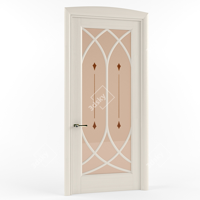 Modern Classic Interior Door 3D model image 1