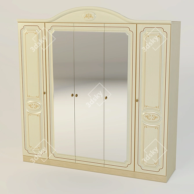 Victoria Classic Closet - Timeless Elegance 3D model image 1