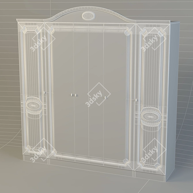 Victoria Classic Closet - Timeless Elegance 3D model image 2