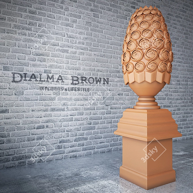 Modern Decor Element: Dialma Brown 3D model image 1