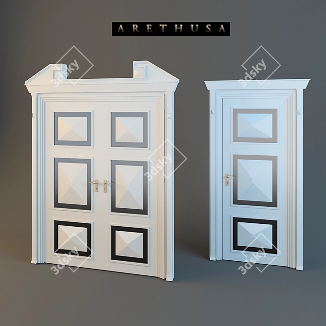 Elegant Italian Door: Xenia Arethusa 3D model image 1