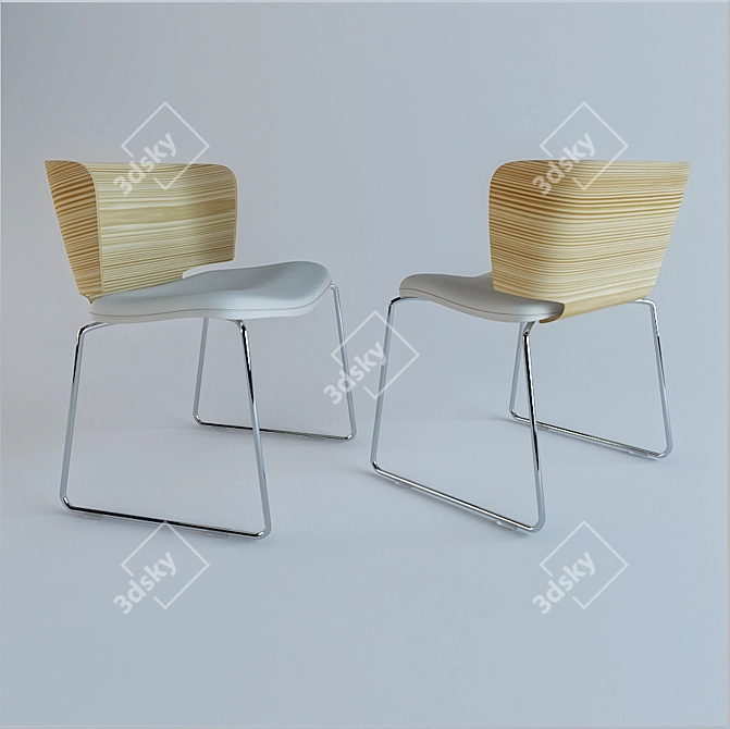 Modern Ergonomic Chair 3D model image 2